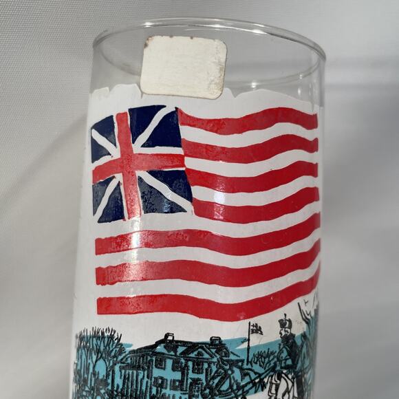 Vintage Early Flags of our Nation Grand Union Glass - Picture 4 of 7